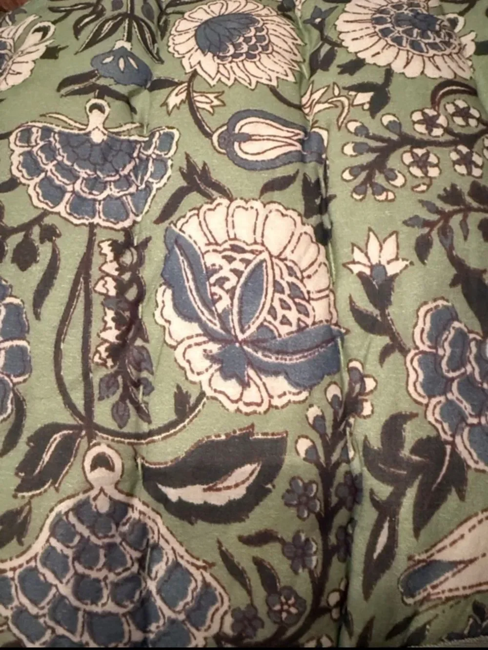 New Anthropologie 100% Cotton Voile Printed Quilt Collection Size Queen